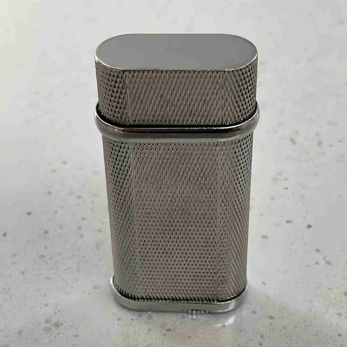Antique Cartier Lighter - Oval Clous De Paris Silver