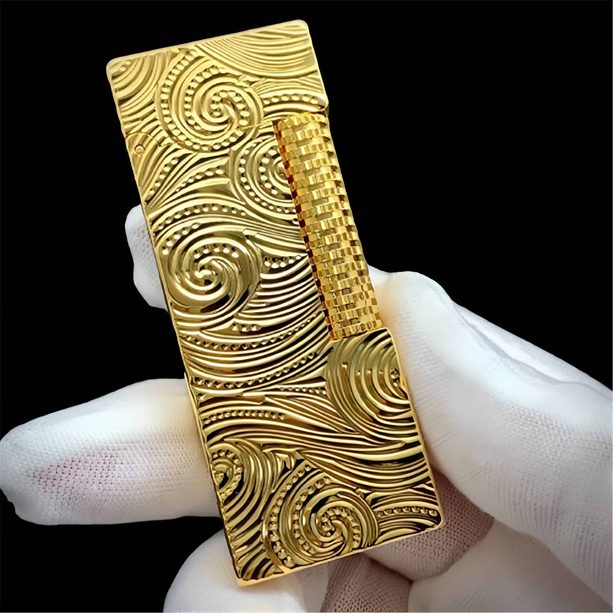 Side-Slip Vintage Lighter - Boutique Gold Mechanical Art