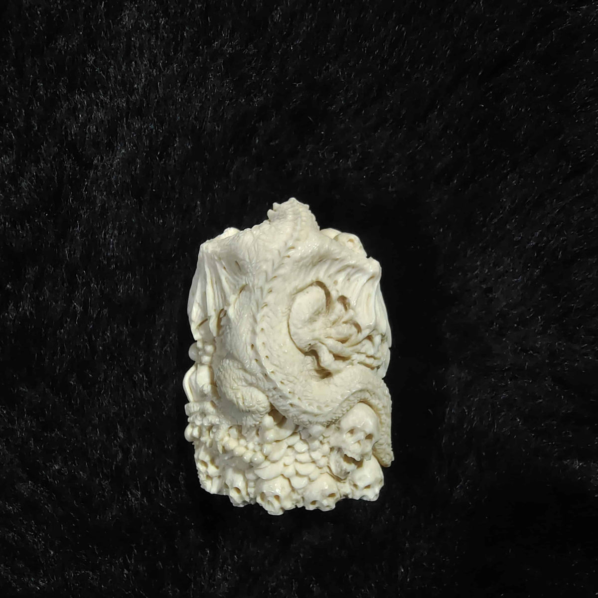 Hand-Carved Skull Accessory - Mammoth Ivory Mastermind