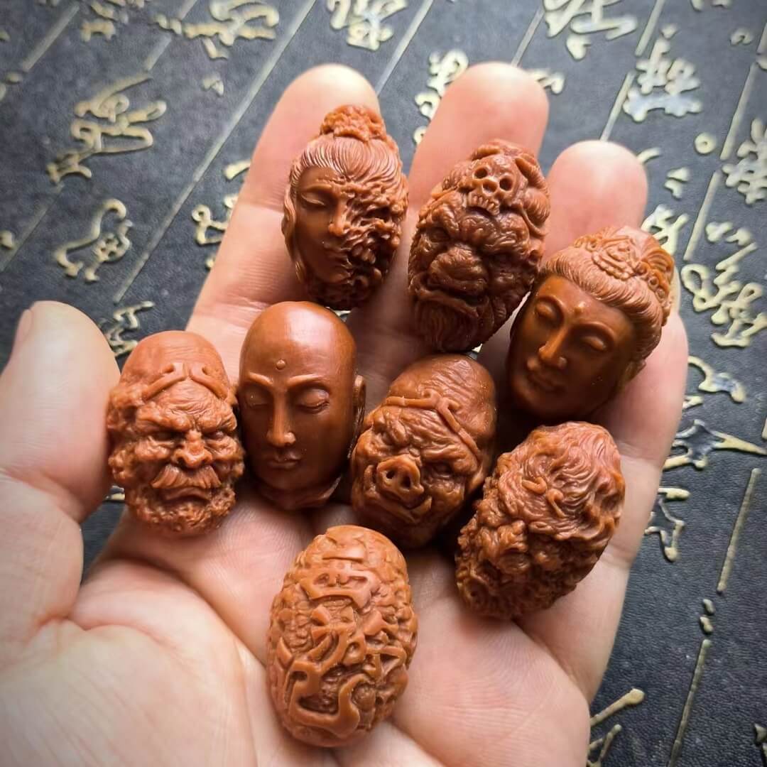 Black Myth Wukong Bracelet - Hand-Carved Desert Ironwood